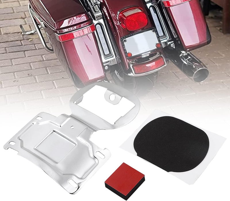 XMMT Chrome License Plate Relocation Bracket for Harley Electra Glide Road Glide Ultra Limited CVO 2014-2023 - Image 2